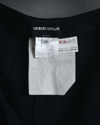 "GIORGIO ARMANI" 90’s Minimalist straight-leg virgin wool slacks