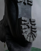 "Jimmy Choo" Bejeweled leather long boots