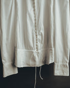-SPECIAL- “YVES SAINT LAURENT” 70’s-90’s Ruffled high-neck blouse