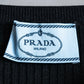 "PRADA" Ribbed black color pullover knit