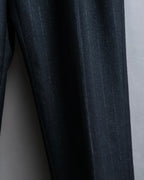 "PAUL SMITH" Peaked lapel tailored jacket and tapered slacks in glittery striped pattern set up