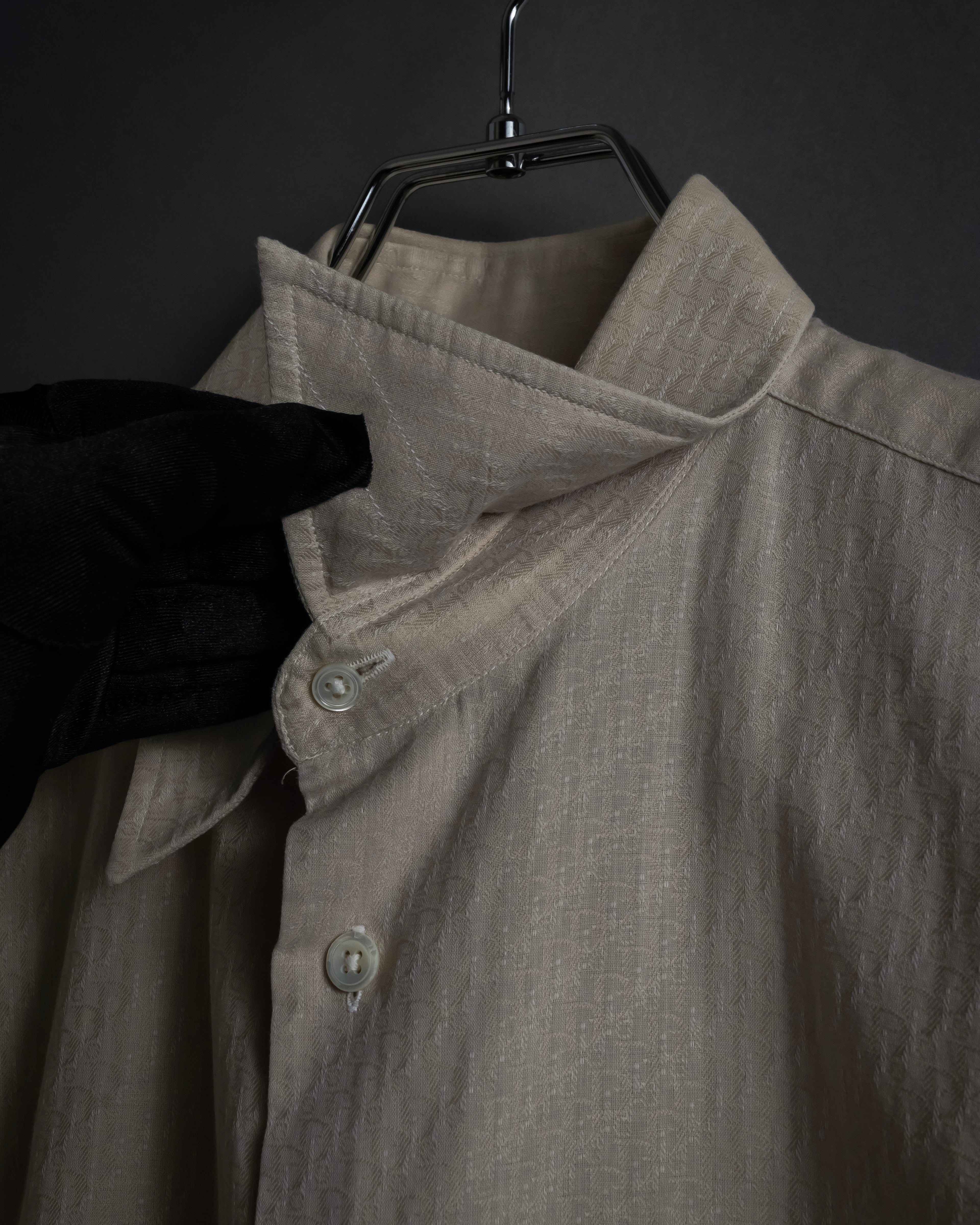 "CHRISTIAN DIOR MONSIEUR" 80's Marc Bohan design woven shirt