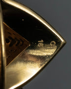 "GUCCI" Interlocking G rhinestone design dome-shaped ring