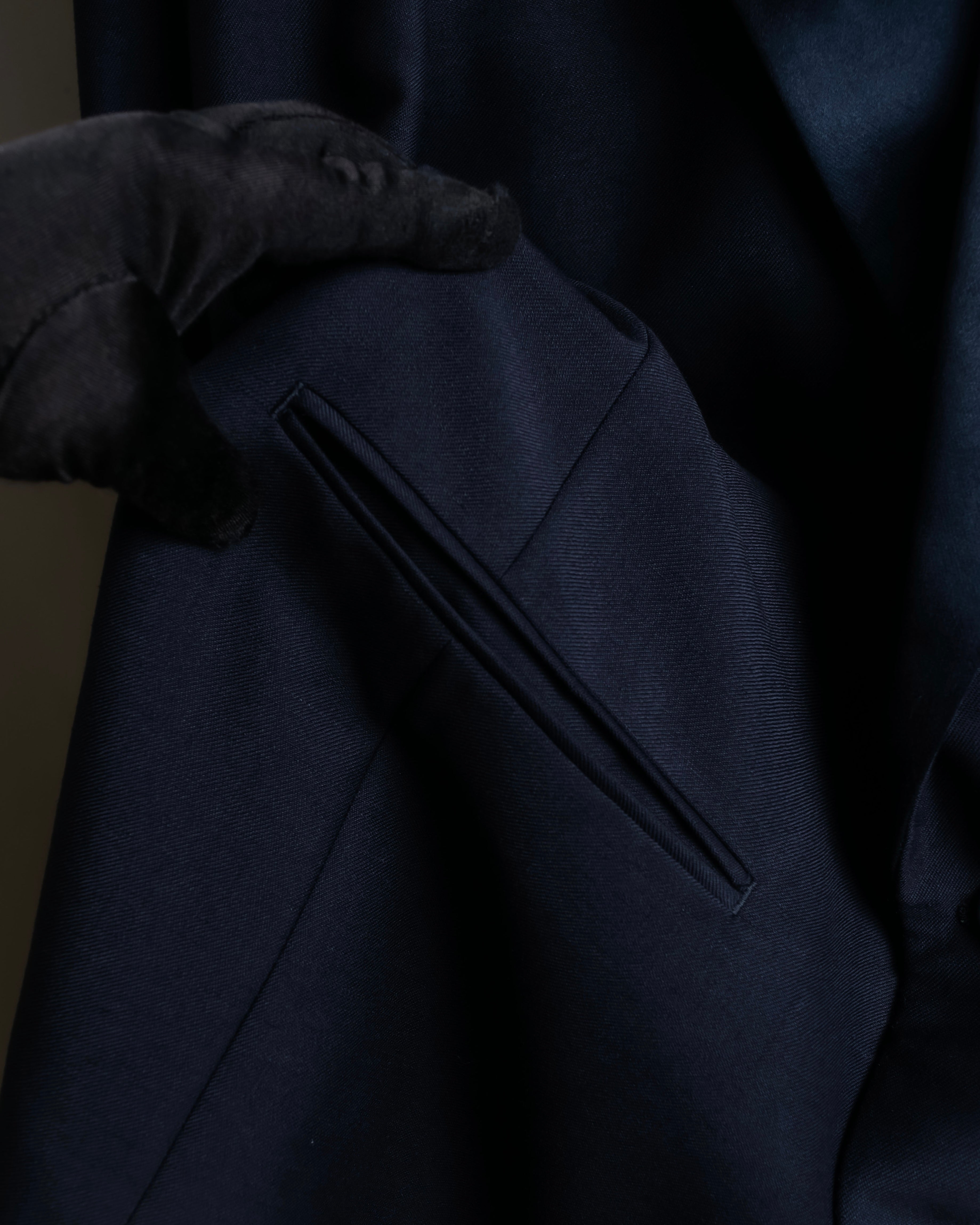 "CHRISTIAN DIOR MONSIEUR" Satin switching design tuxedo dress set up