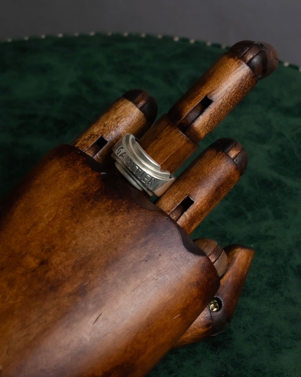 "JEAN PAUL GAULTIER" Logo engraved silver 925 ring