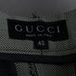 “GUCCI”  Beautiful silhouette 8B double breasted tailored jacket setup