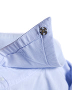 ARMANI COLLEZIONI/ Snap Button-down Oversized Dress Shirt Light Blue