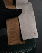 “HERMES” 10’s-20’s Bicolor silk knit tie