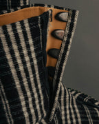 -SPECIAL- "Maison Margiela"2015's Tabi striped fabric ankle boots