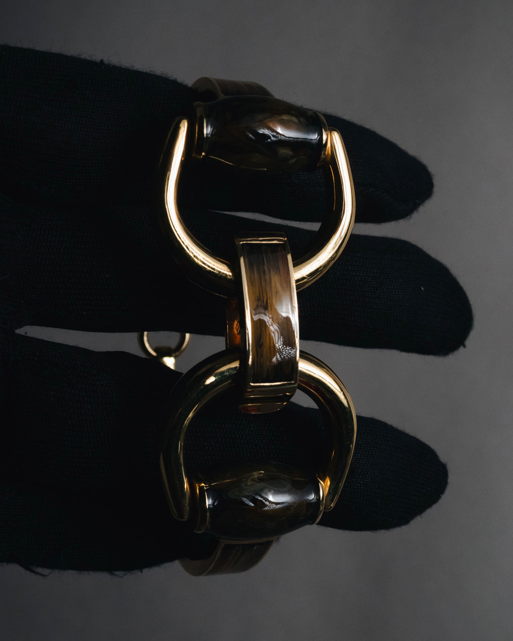 "GUCCI" 00’s Oversized horsebit link bracelet