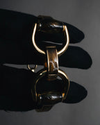 "GUCCI" 00’s Oversized horsebit link bracelet
