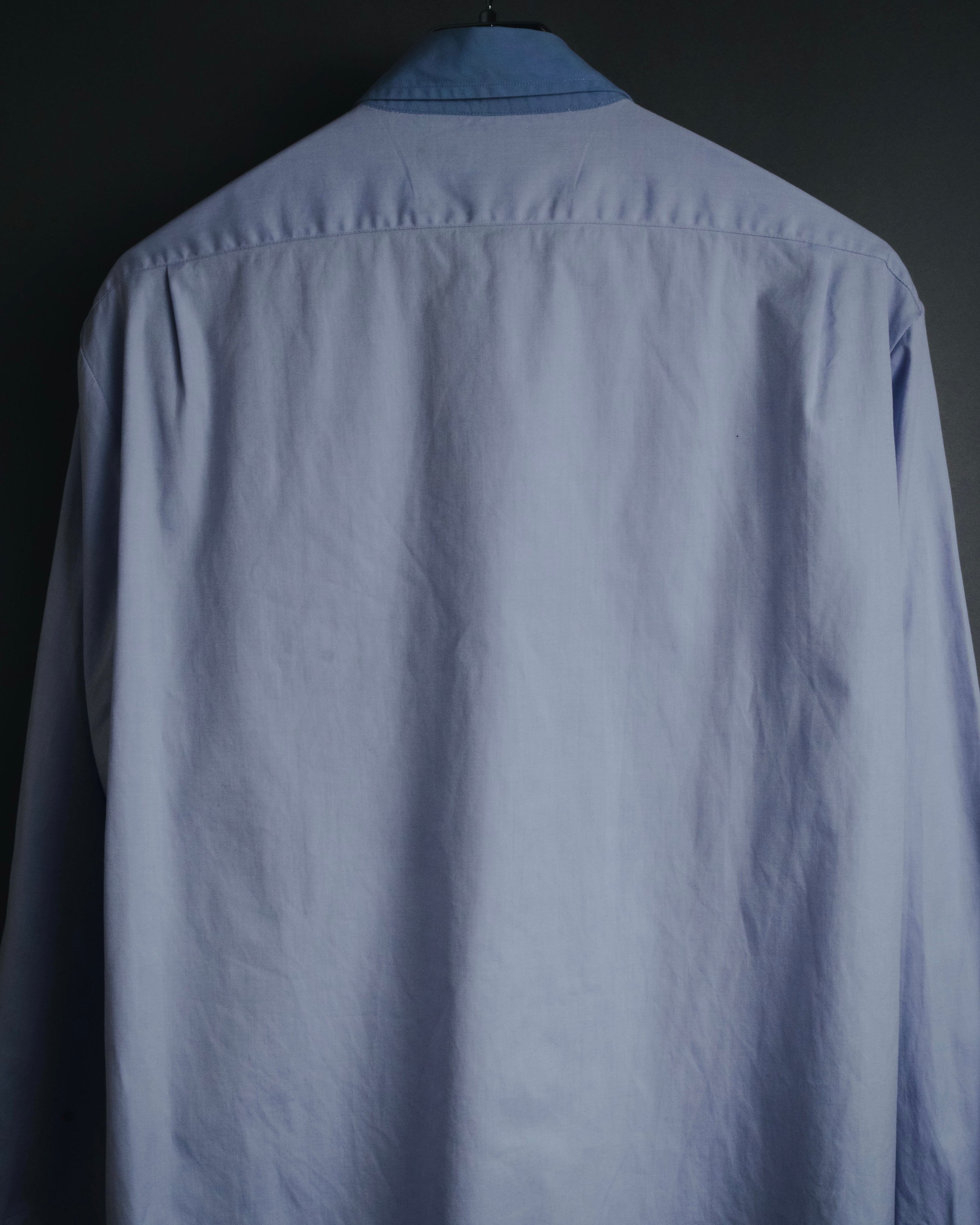 "GUCCI" Michele design tonal contrast-collar classic dress shirt