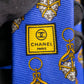 "CHANEL" Heart shaped gold parts pattern chain design neck tie