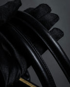 "Salvatore Ferragamo" 90's Animal motif studs design leather bag