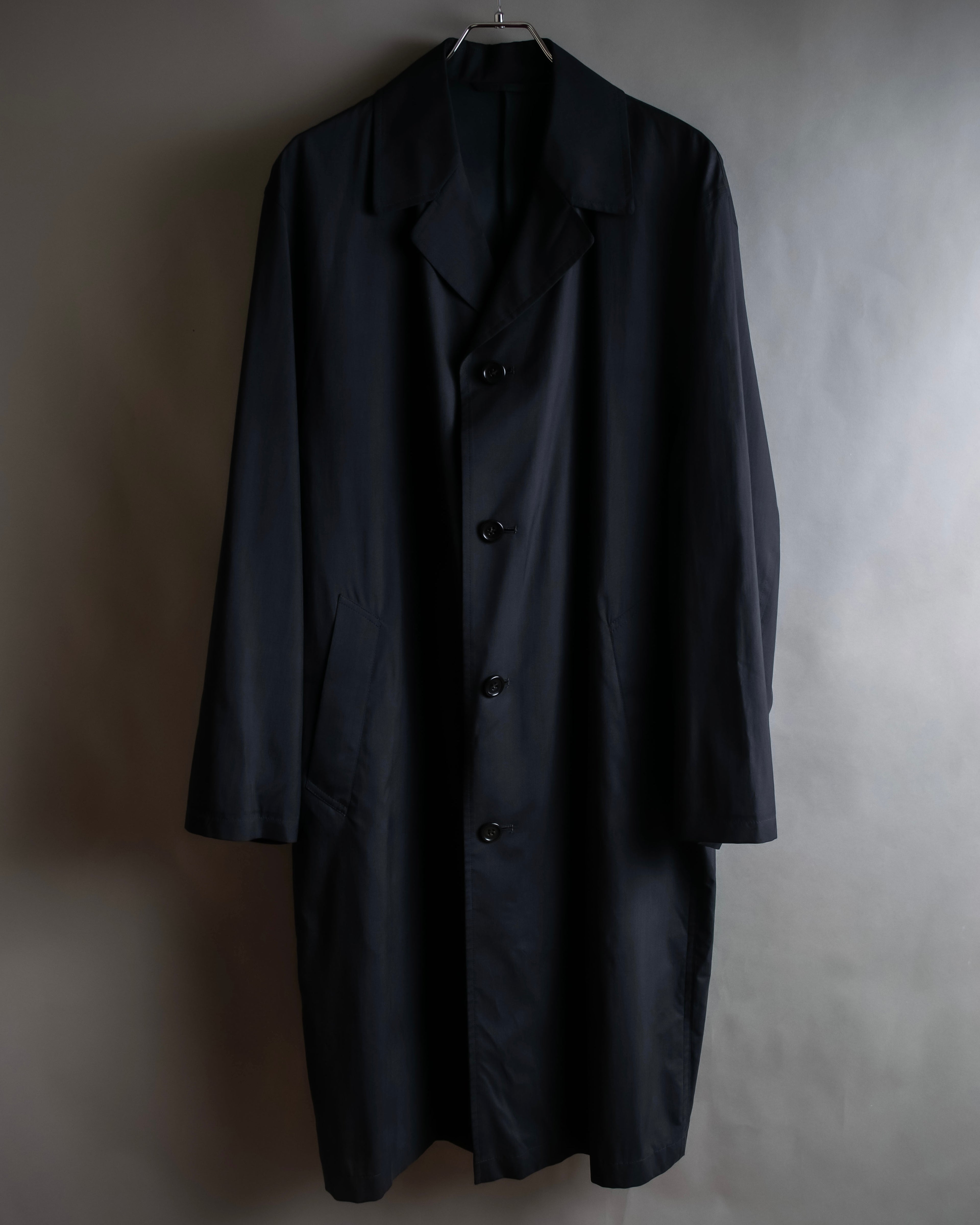 "Christian Dior" Straight line draping silk chester coat