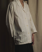 Camisa de pijama de rayas pastel con dobladillo de los años 80-90 de "CELINE"