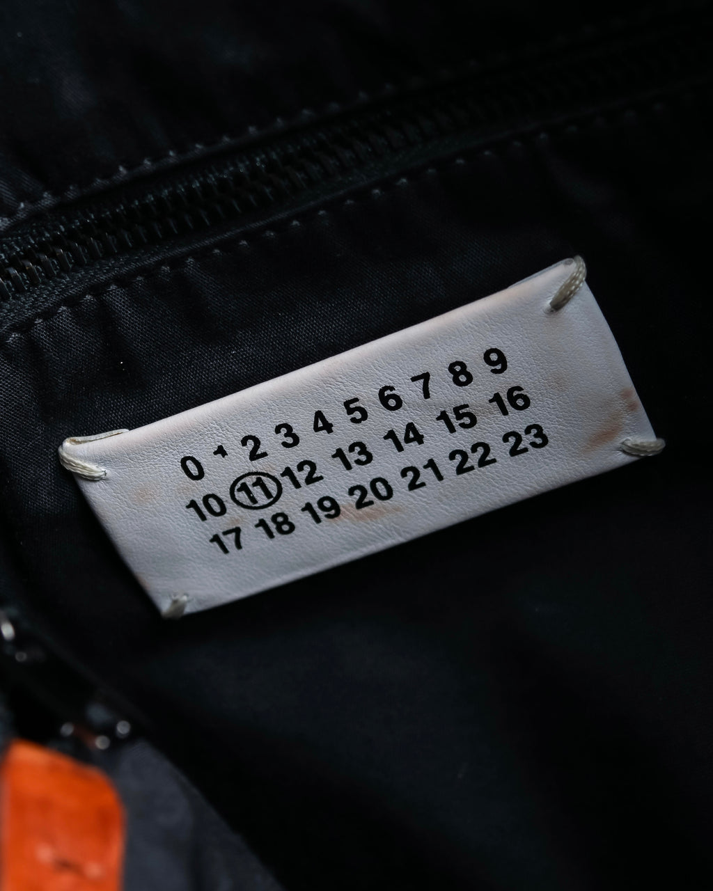 "MAISON MARGIELA" Genuine leather 2way brown color sailor bag