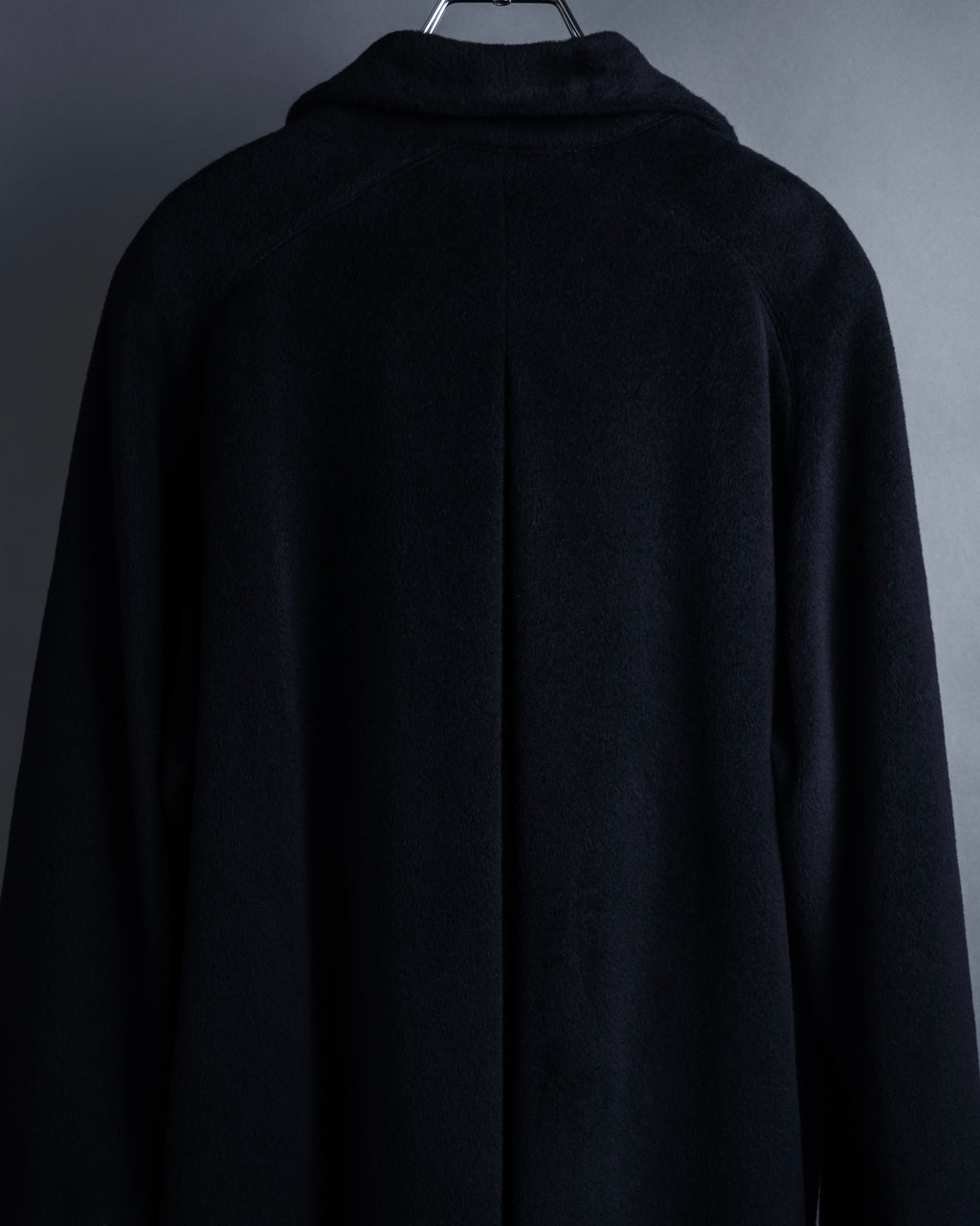 "allegri" Crossover design 2-way collar wool coat