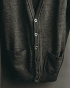 "Yves Saint Laurent" 80's-90's Relaxed wool v neck cardigan