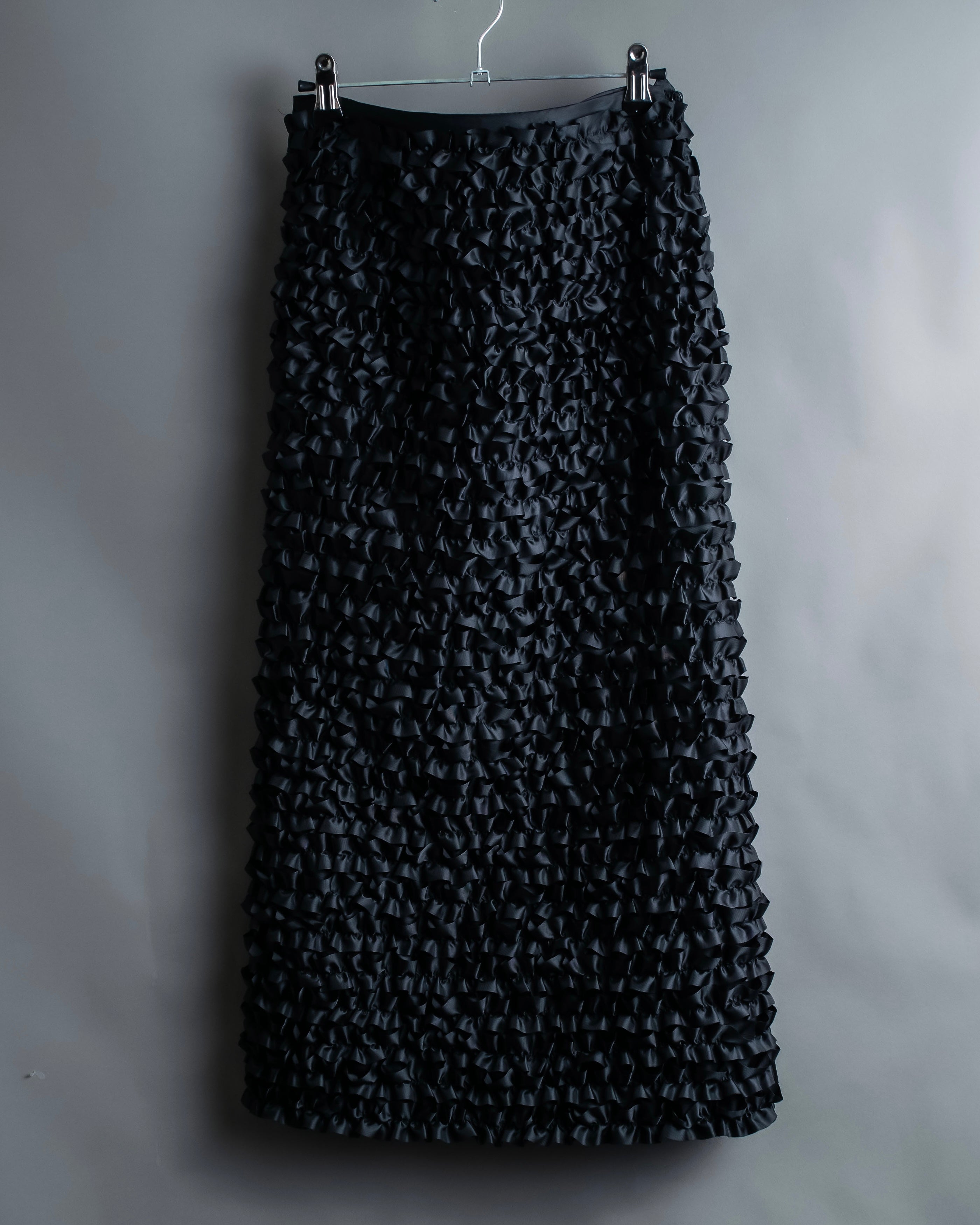 “tricot COMME des Garçons AD1999" Ribbon designed long skirt