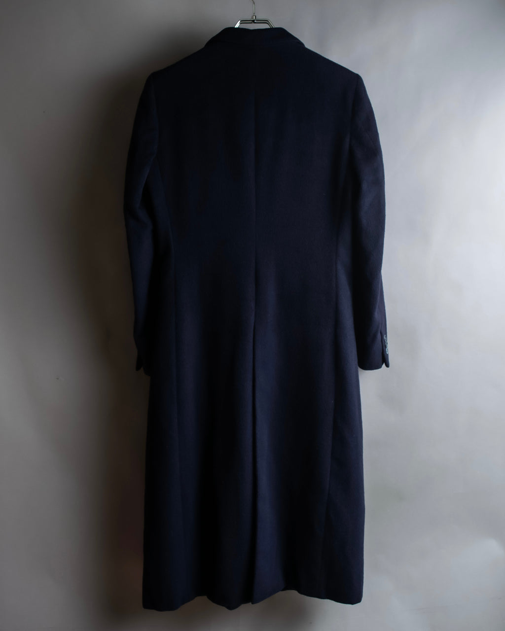 "BALENCIAGA" Peak lapel double-breasted chester coat