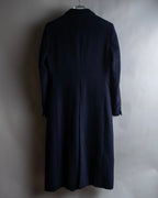 "BALENCIAGA" Peak lapel double-breasted chester coat