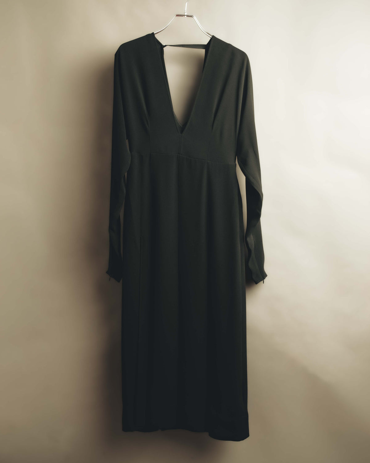 "BURBERRY" 2010's-20's Pleated silk midi dress