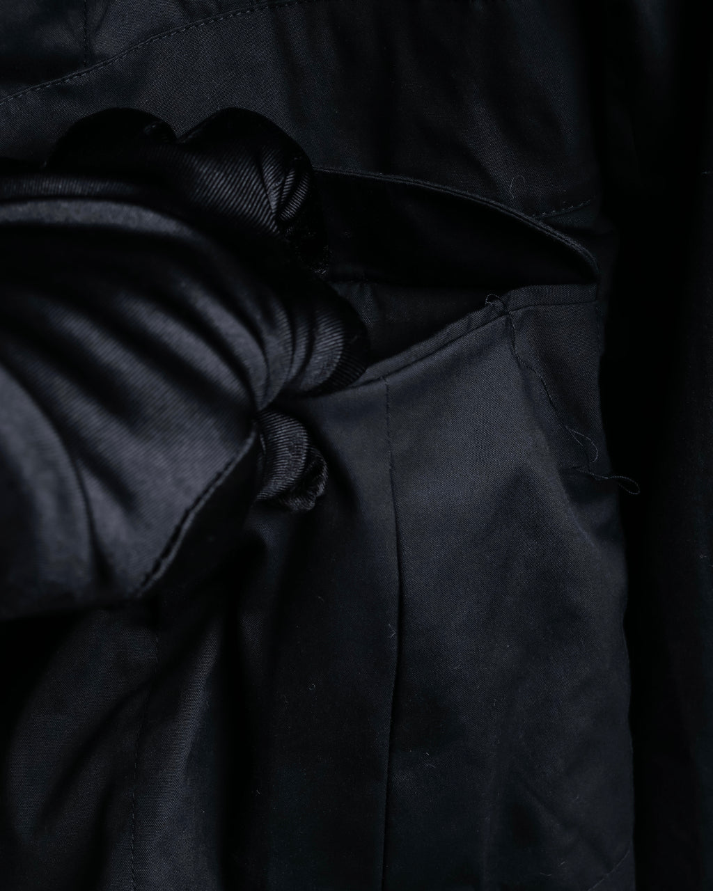 "PRADA" gathered detail cotton tailored jacket