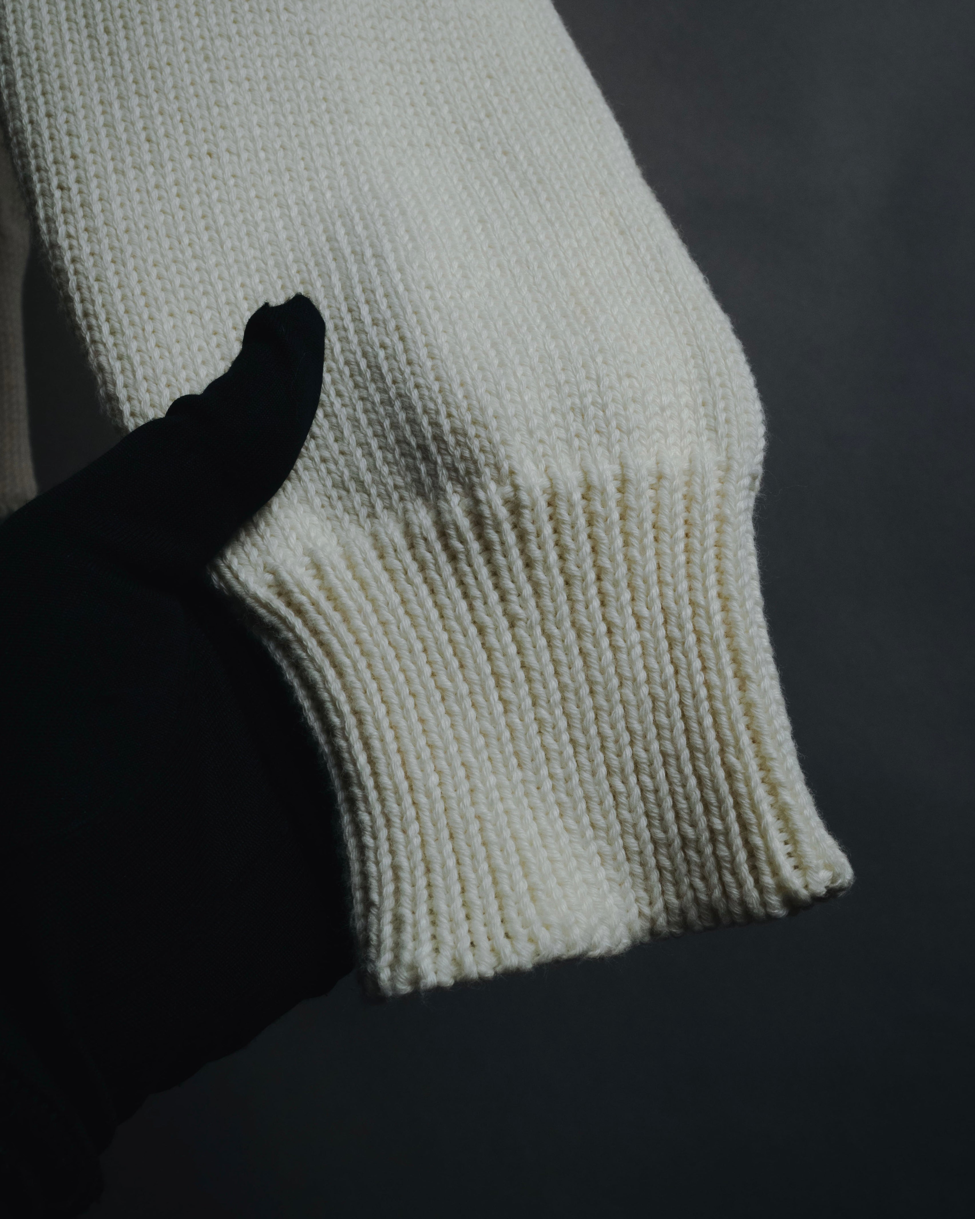 "Maison Margiela" 2022SS Destroyed rib-knit sweater