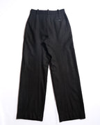HERMES/ Straight Silhouette Wool Tuck Trousers