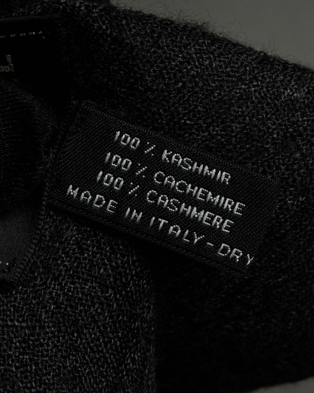 "CHANEL" Logo engraved design cashmere super large stole