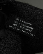 "CHANEL" Logo engraved design cashmere super large stole