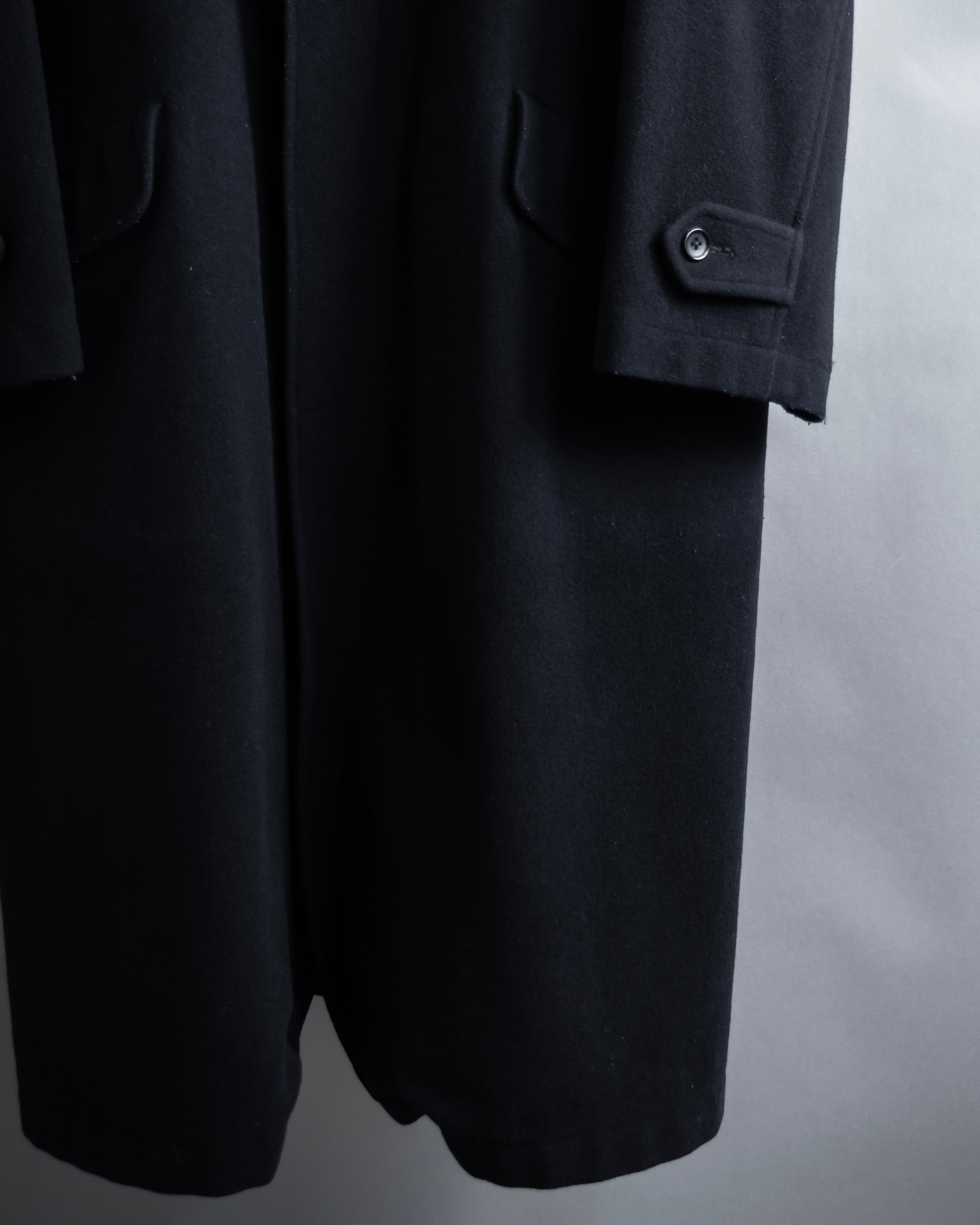 "YOHJI YAMAMOTO" Straight line stand collar coat