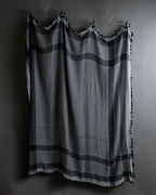 "Vintage houndstooth combination pattern large stole"