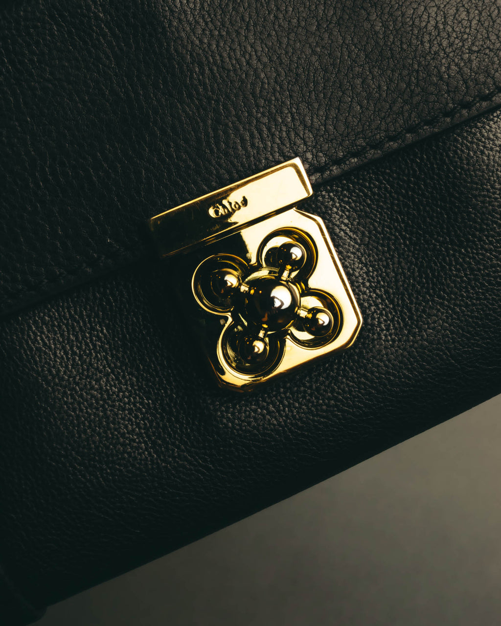 "Chloé" 2010's Black leather long wallet