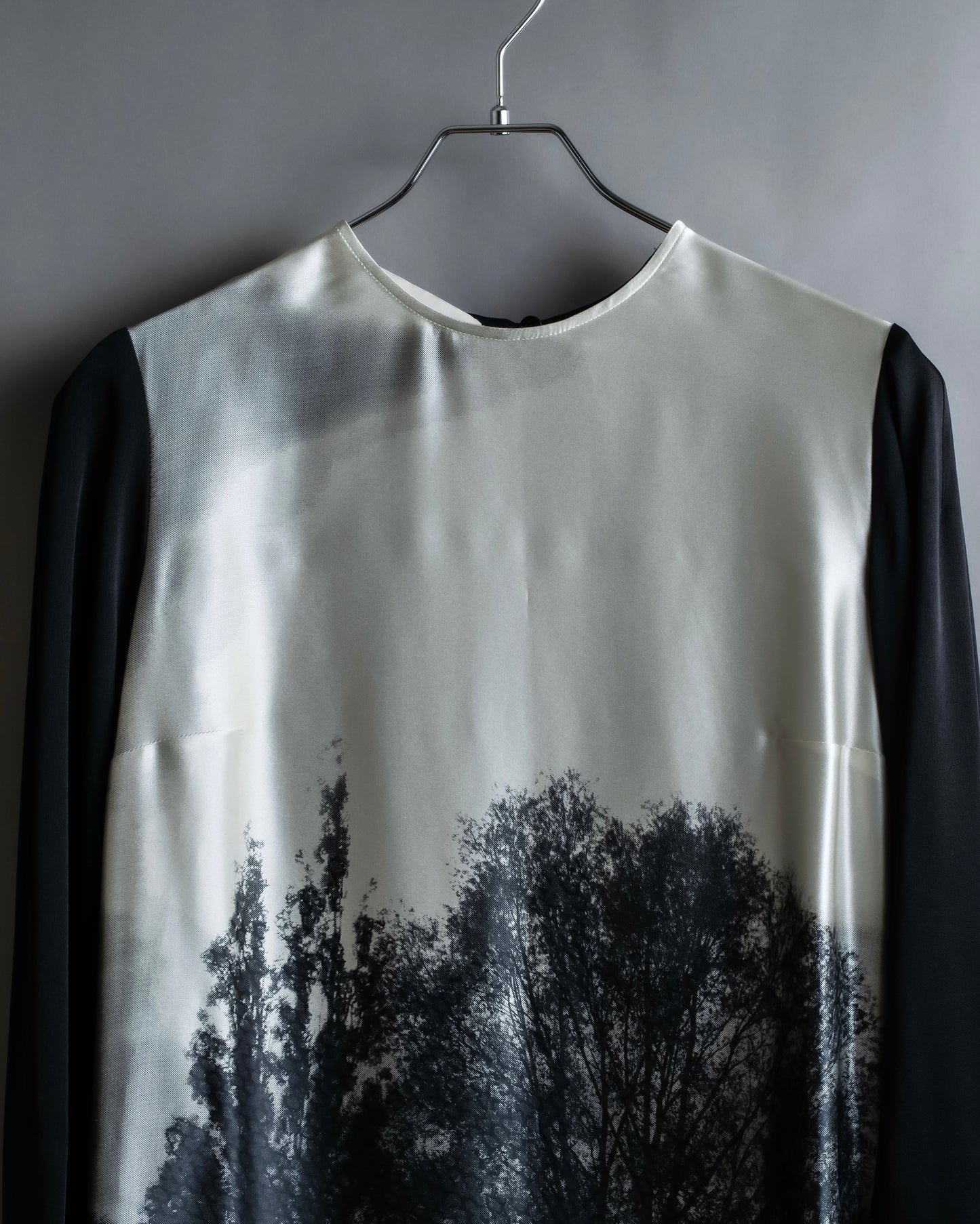 "STELLA McCARTNEY" Tree pattern bicolor tunic pullover