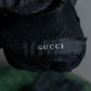 "GUCCI" GG logo pattern suede & leather combination globe