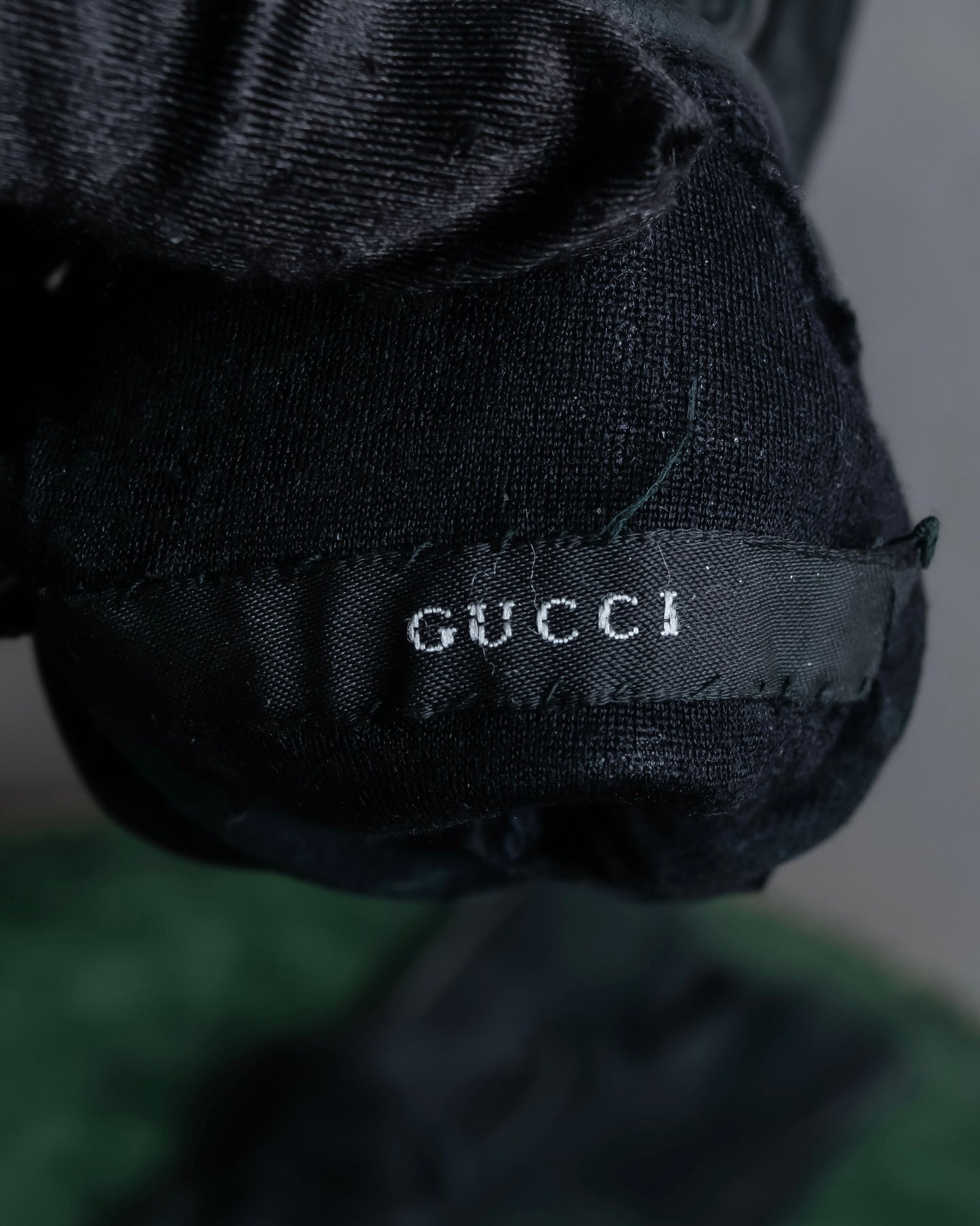 "GUCCI" GG logo pattern suede & leather combination globe