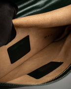 "E. MARINELLA Sottobraccio" Slide closure design 2way leather bag