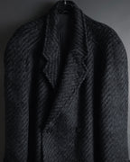 Abrigo de mezcla de mohair de doble botonadura de los años 90 de Christian Dior MONSIEUR