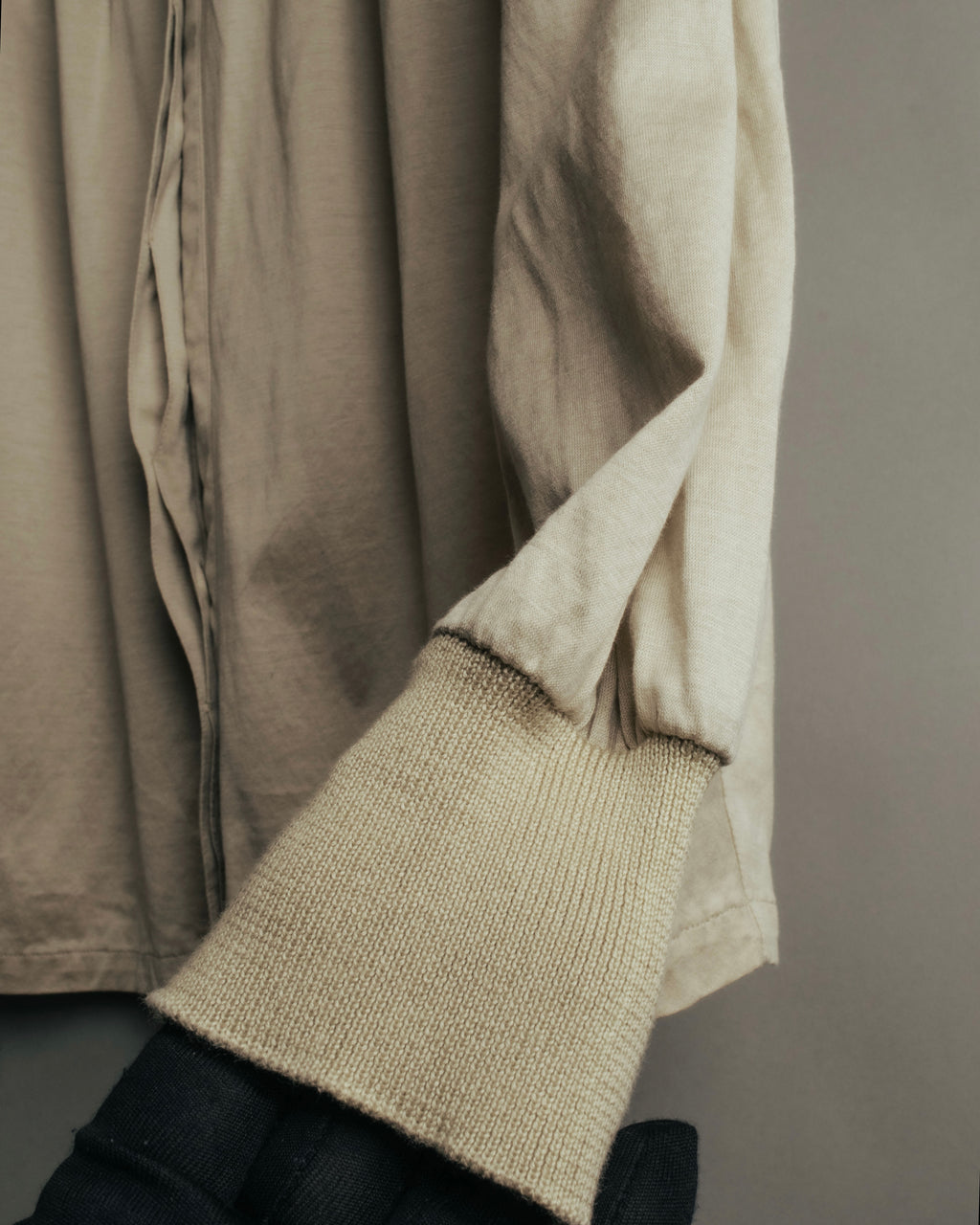 “Christian Dior” 90’s Gathered fly-front jersey blouse