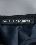 "BALENCIAGA EDITION" Half sleeve design collarless jacket