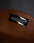 “Salvatore Ferragamo” 2000’s Gancini flap one handle bag