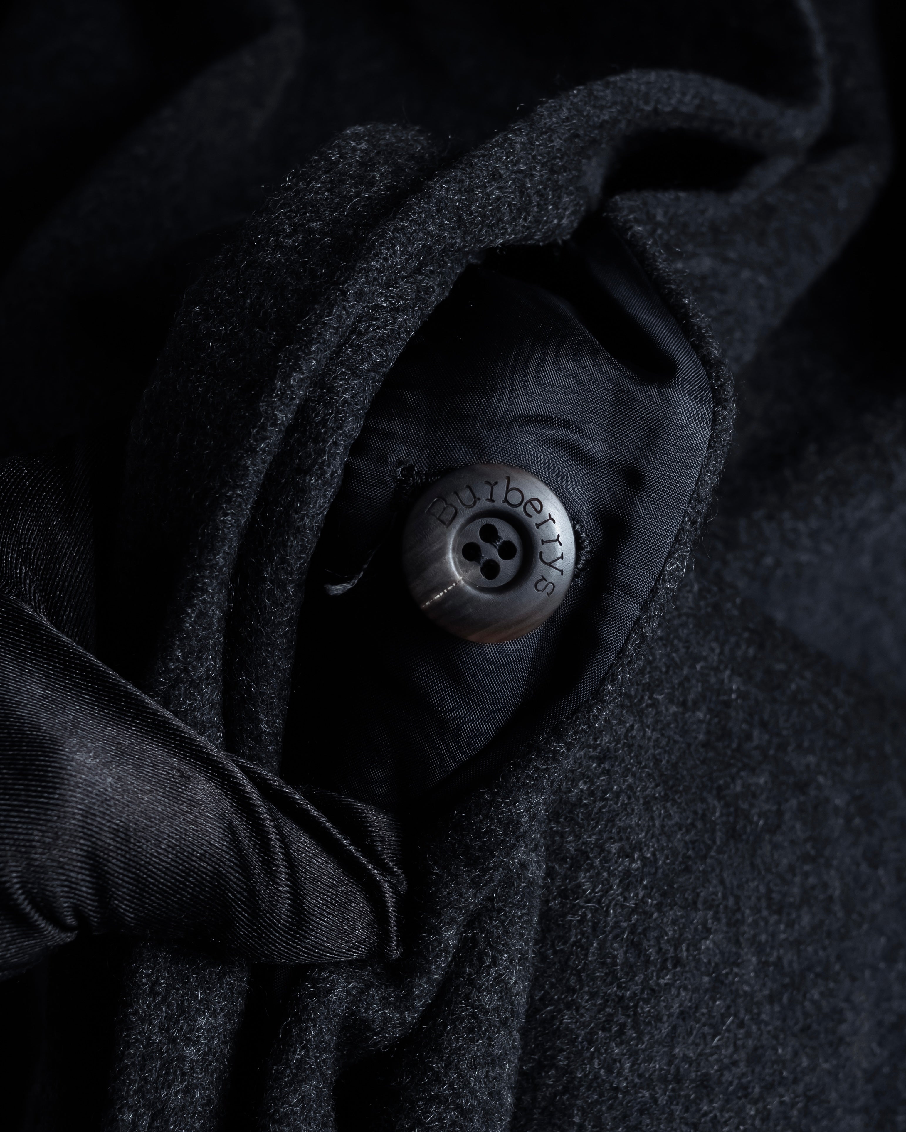 -SPECIAL- "BURBERRYS" 80's-90's Raglan line detail stand collar coat