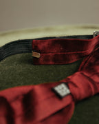 “Christian Dior” Late 80’s-90’s monsieur burgundy satin bow tie
