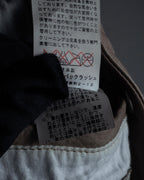 "ISAMU KATAYAMA" Dart-shaped deer leather shirt jacket