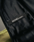 -SPECIAL- “HERMÈS” 2008-18 Suede cutwork leather tie
