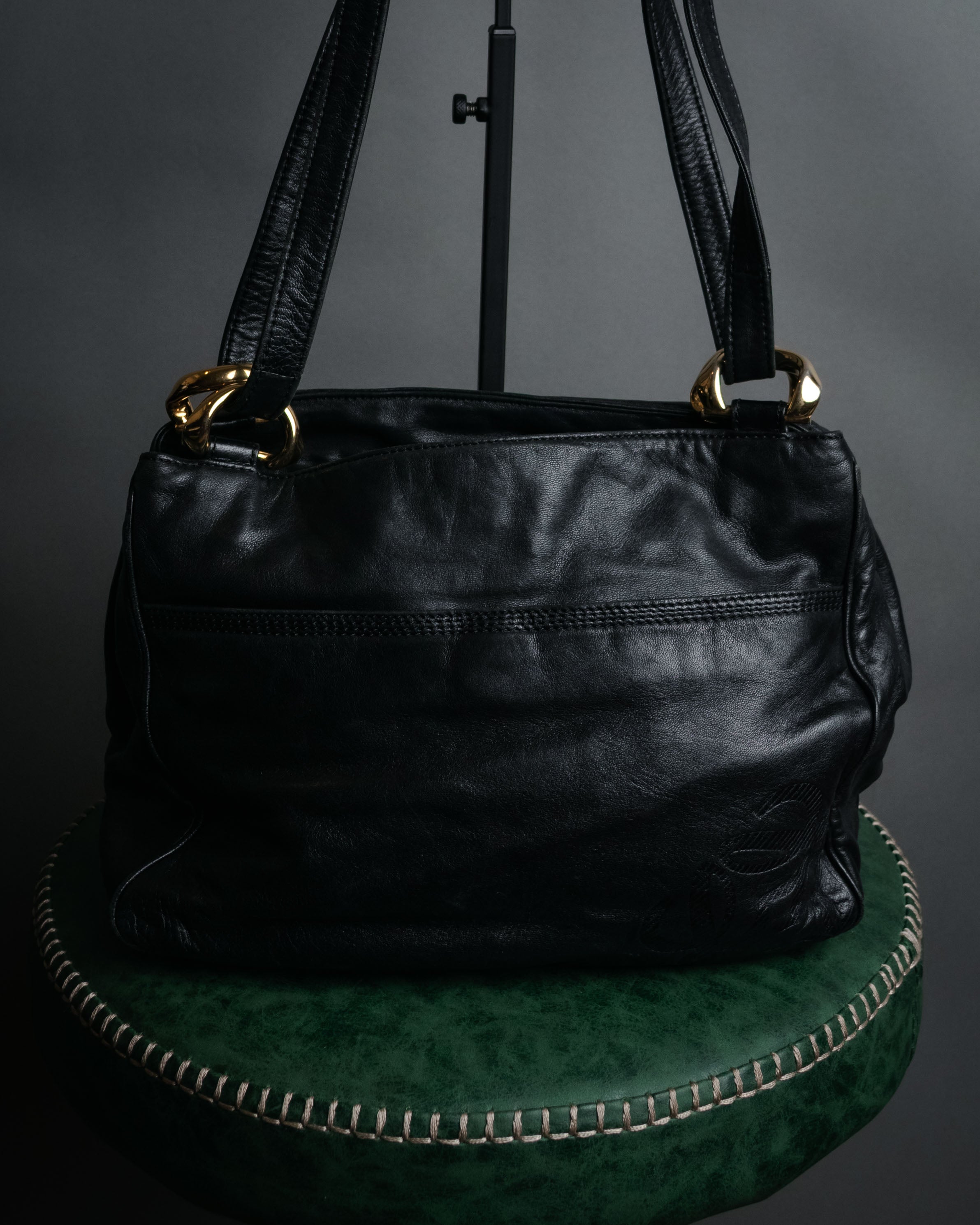 “LOEWE” 90’s-00’s Nappa leather anagram shoulder bag