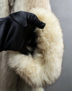 "WINDSOR" Fox fur 5 hooks gradient color jacket