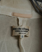 “robe de chambre COMME des GARÇONS” 90’s Textured stand collar concealed front jacket
